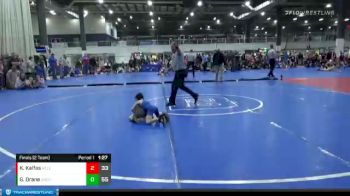 45 lbs Finals (2 Team) - Konstantinos Kalfas, RELENTLESS WC vs Gideon Drane, GREAT NECK WC - GOLD