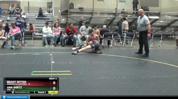 130 lbs Placement (4 Team) - Brady Ritter, American Gladiators vs Van Wirtz, SAW