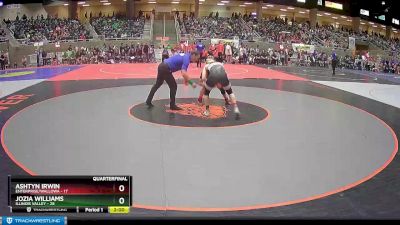 162 lbs Quarterfinals (8 Team) - Jozia Williams, Illinois Valley vs Ashtyn Irwin, Enterprise/Wallowa