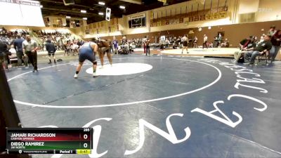 285 lbs Cons. Round 3 - Diego Ramirez, JW North vs Jamari Richardson, Canyon Springs