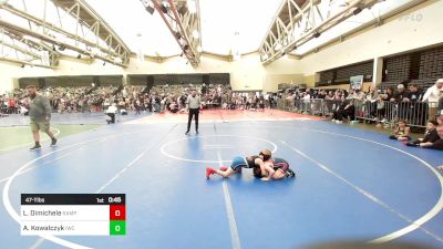 47-T lbs Quarterfinal - Lincoln Dimichele, Rampage vs Austin Kowalczyk, Immortals Wrestling Club