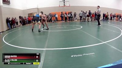 165 lbs Cons. Round 2 - Alan O`Blisk, Ontario vs Aidan Bates, Willard