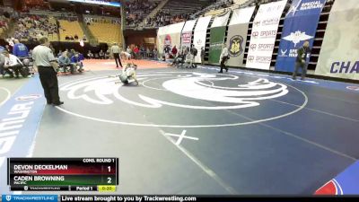 126 Class 3 lbs Cons. Round 1 - Devon Deckelman, Washington vs Caden Browning, Pacific