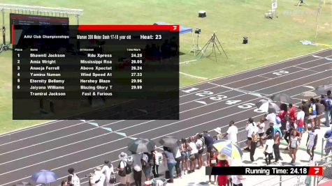 Youth Girls' 200m, Semi-Finals 24 - Age 17-18