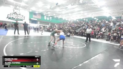 111 lbs Cons. Round 1 - Gloria Ramirez, Lakeside vs Madelyn Hui, San Marino