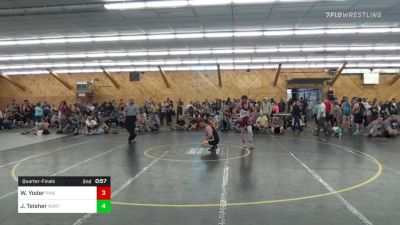 177 lbs Quarterfinal - Wade Yoder, Pine Grove vs Jakob Teisher, Northumberland