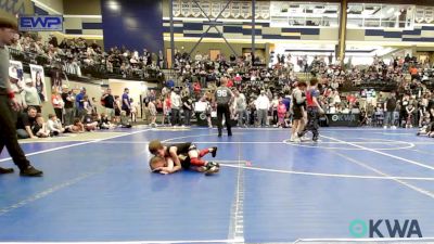 46 lbs Round Of 16 - Chapman Butler, Mannford Pirate Youth Wrestling vs Ashton Edie, Mustang Bronco Wrestling Club