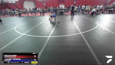 125 lbs Quarterfinal - Collin Hamm, Wrestling Factory vs Conner Johnson, Wisconsin