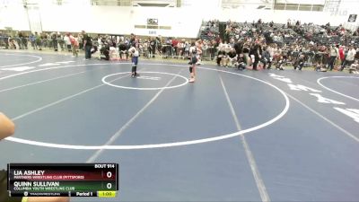 82-85 lbs Round 3 - Lia Ashley, Panthers Wrestling Club (Pittsford) vs Quinn Sullivan, Columbia Youth Wrestling Club