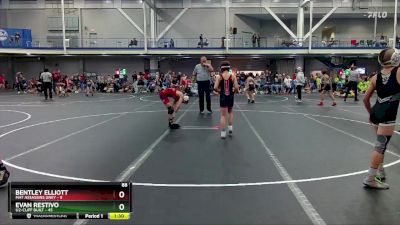 88 lbs Round 4 (8 Team) - Evan Restivo, U2-Cliff Built vs Bentley Elliott, Mat Assassins Grey