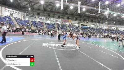 157 lbs Quarterfinal - Tatum Garcia, NM Bad Boyz vs Caleb McCollum, Bear Cave WC