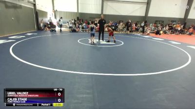 70 lbs Round 5 - Uriel Valdez, Sunnyside Ironman Wrestling vs Caleb Stage, Toro World Club