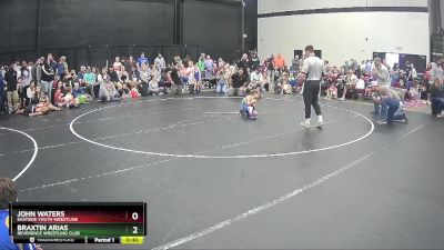 44 lbs Champ. Round 1 - Braxtin Arias, Reverence Wrestling Club vs John Waters, Eastside Youth Wrestling