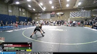 119 lbs Quarterfinal - Jaxon Clasby, Punisher Wrestling Company vs Jack Stone, Wrestling Rhinos Wrestling Club