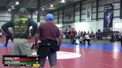 120 lbs Champ. Round 1 - Mark Hughner, Great Bridge Wrestling Club vs Michael Finley, Virginia Beach