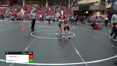 70 lbs Cons. Round 4 - Tyson McComb, Derby Wrestling Club vs Isaac Steiner, Hoisington Jr Cardinals