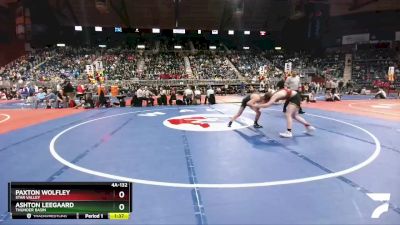 4A-132 lbs Quarterfinal - Ashton Leegaard, Thunder Basin vs Paxton Wolfley, Star Valley