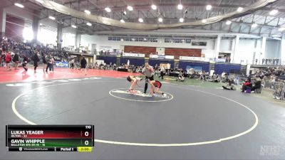 110 lbs Round 3 (3 Team) - Lukas Yeager, Hilton vs Gavin Whipple, Ballston Spa Sr HS