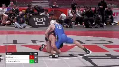 133 lbs Round Of 16 - Dom Moyer, Delaware Valley vs Jack Campbell, Nazareth Area