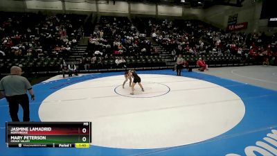 5A 130 lbs Cons. Round 2 - Jasmine Lamadrid, Northridge vs Mary Peterson, Cedar Valley