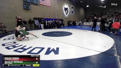 144 lbs Cons. Round 6 - Kaileb Cadena, Bakersfield Christian vs Bradley Espinoza, Brea Olinda