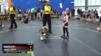 56 lbs Round 6 (8 Team) - Adrian Zarate, Team Gotcha vs Karson Smith, Nebraska Elite
