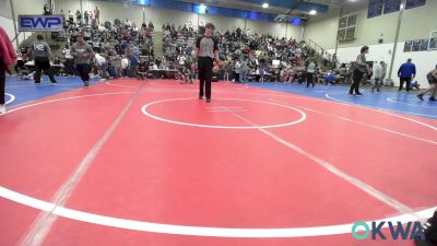 100 lbs Rr Rnd 1 - Wyatt Edmonds, Caney Valley Wrestling vs Kash Biaselli, Jenks Trojan Wrestling Club