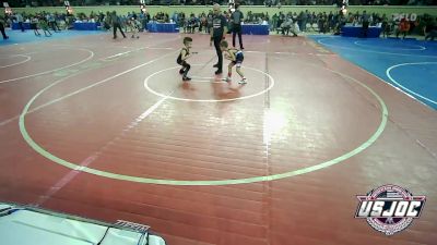 49 lbs Round Of 16 - Tyson Routledge, Husky Wrestling Club vs Brixon Beach, Coweta Tiger Wrestling