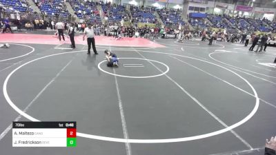 70 lbs Consi Of 8 #2 - Aiden Maltezo, Canon City Wrestling Club vs Jasper Fredrickson, Severance Middle School