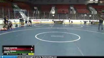 72 lbs Round 1 (3 Team) - Julian Medina, Rhino Elite vs Ethan VanDyke, MI Pitbulls