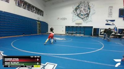 98-108 lbs Round 5 - Zander Stahl, North Big Horn Rams vs Noah Blakley, Greybull Basin Athletic Club