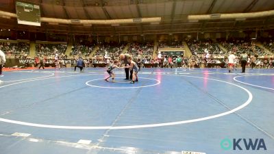 60 lbs Consi Of 16 #1 - Hendrix Stewart, Newkirk Takedown Club vs Isaac Reeves, Bartlesville Wrestling Club