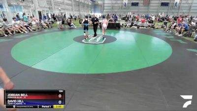 106 lbs Semis & 3rd Wb (16 Team) - Jordan Bell, Missouri Blue vs David Hill, Team Alabama