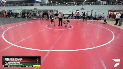 81 lbs Quarterfinal - Maddox Moore, Great Neck Wrestling Club vs Gennaro Calvani, Cavalier Wrestling Club