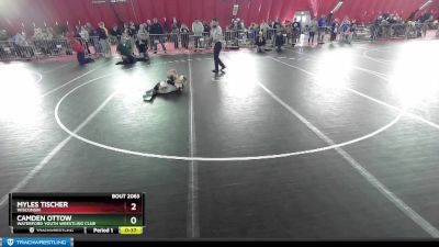 63 lbs Quarterfinal - Camden Ottow, Waterford Youth Wrestling Club vs Myles Tischer, Wisconsin