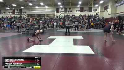 170 lbs Cons. Round 1 - Kennedee Dunning, Waterloo West vs Parker Robinson, West Delaware, Manchester