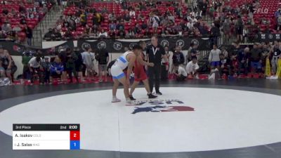 70 kg 3rd Place - Almazbek Isakov, Colorado vs Jacob Salas, Mad Cow Wrestling Club