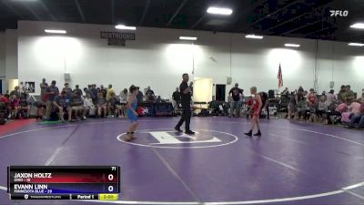 71 lbs Placement Matches (16 Team) - Jaxon Holtz, Ohio vs Evann Linn, Minnesota Blue