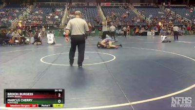 3A 182 lbs Champ. Round 1 - Brixon Burgess, North Iredell vs Marcus Cherry, Northside