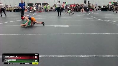 100 lbs Semis (4 Team) - Finn Mattes, GPS vs John Padilla, Mat Warriors Maniacs