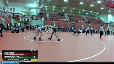 100 lbs Cons. Round 7 - Marcus Malone, Red Cobra Westling Academy vs Cash Mays, Contenders Wrestling Academy