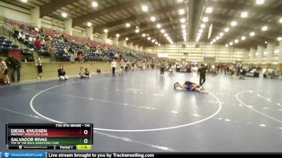 110 lbs Semifinal - Salvador Rivas, Top Of The Rock Wrestling Club vs Diesel Knudsen, Fremont Wrestling Club