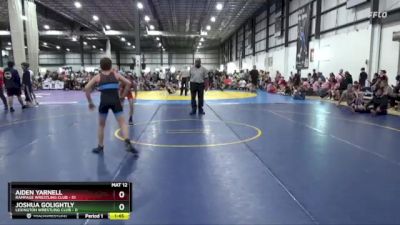 90 lbs Placement (4 Team) - Joshua Golightly, LEXINGTON WRESTLING CLUB vs Aiden Yarnell, RAMPAGE WRESTLING CLUB