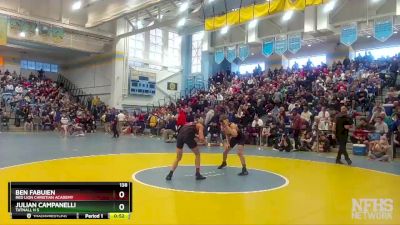 138 lbs Cons. Round 2 - Julian Campanelli, Tatnall H S vs Ben Fabuien, Red Lion Christian Academy