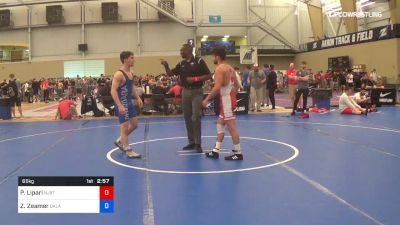 65 kg Round Of 128 - Peter Lipari, NJRTC vs Zack Zeamer, Oklahoma