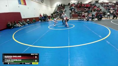 106 lbs Cons. Round 3 - Tyson Schmelzle, Thunder Basin vs Hudson England, Star Valley