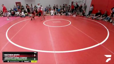 105 lbs Round 4 (6 Team) - Abraham Campa-Cortez, Panhandle Regional Training Center vs Matthew Govea, Spartan Mat Club