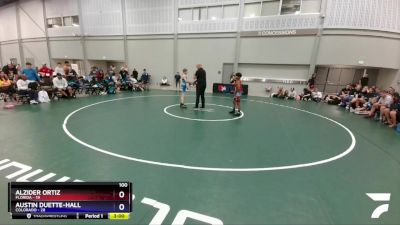 100 lbs 4th Wrestleback (16 Team) - Alzider Ortiz, Florida vs Austin Duette-Hall, Colorado