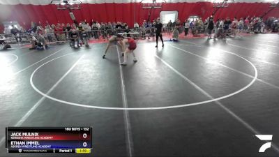 132 lbs Cons. Semi - Jack Mulnix, Kenosha Wrestling Academy vs Ethan Immel, Askren Wrestling Academy