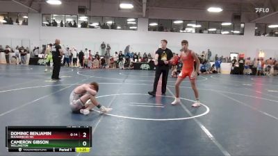 112 lbs Champ. Round 2 - Cameron Gibson, Wellington vs Dominic Benjamin, Roughnecks WC